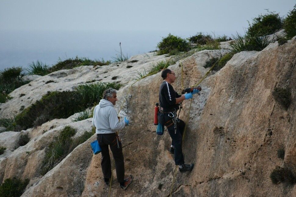 Two New Sport Routes at the Left Edge of Il-Munqar Cave