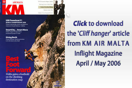 ‘Cliff hanger’ article appearing on KM Magazine